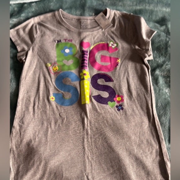 Children’s Place Big Sister Shirt NWT. Size 14
Gray with multicolor design. - Picture 1 of 3